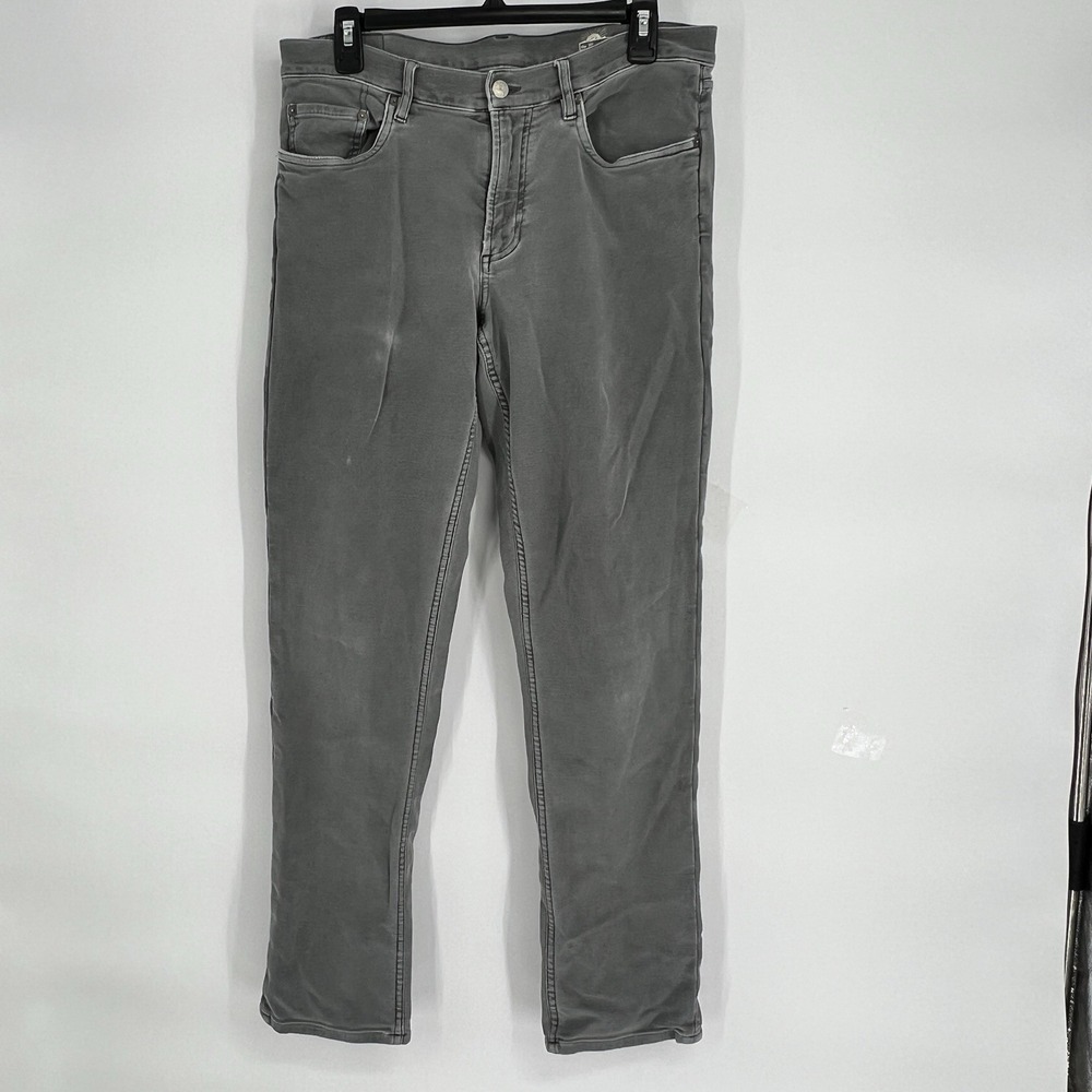 Faherty Pants Mens 32 Iron Terry Stretch 5 Pocket Slim Fit Casual Comfort 32x30